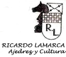 Logotipo de la Fundación Ricardo Lamarca, ajedrez y cultura